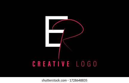 Letter ER RE R E initial logo design. Creative Minimal luxury emblem design. Universal elegant icon. Premium business finance logotype
