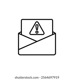 letter error icon vector symbol isolated