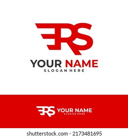 Letter ERS Logo Design Template. Initial ERS course logo concept vector. Creative Icon Symbol