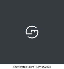 Letter ES Abstract logo template design in Vector illustration 