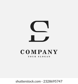 letter ES combination logo icon and vector