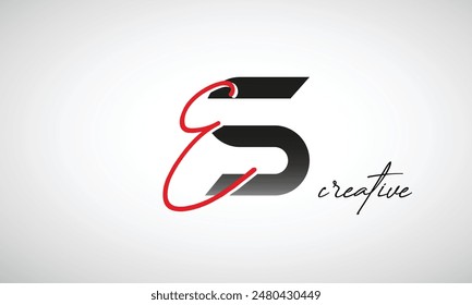 Letter ES Creative Clean Logo Design