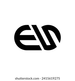 Letter Es elegant stylish shape alphabet abstract modern monogram logo