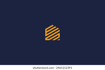 letter es with house logo icon design vector design template inspiration