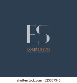 letter Es linked logo design for company identity