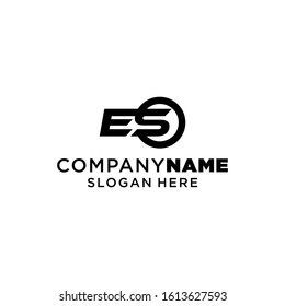 Letter ES Logo Design Concept