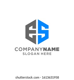 Letter ES Logo Design Concept