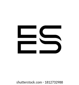 Letter Es Logo Design Template Stock Vector (Royalty Free) 1812732988 ...