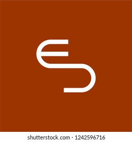 Letter ES logo design vector