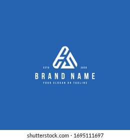 letter ES logo design vector template
