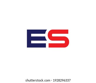 letter es logo design vector template