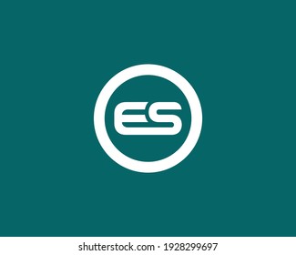 letter es logo design vector template