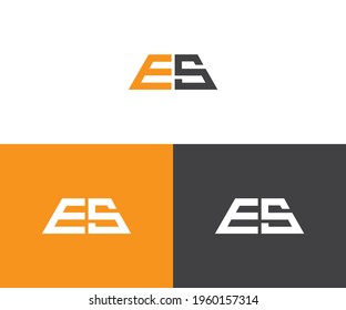 letter ES logo design vector