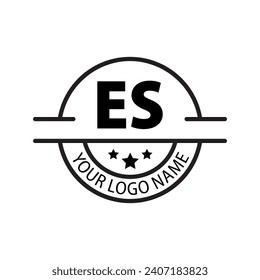 letter ES logo. ES logo design vector illustration for creative company, business, industry