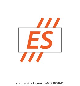 letter ES logo. ES logo design vector illustration for creative company, business, industry