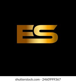 letter es logo design vector template