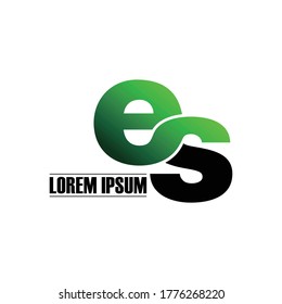 Letter ES logo icon design vector. monogram logo vector illustration