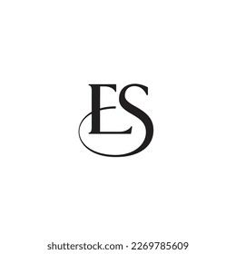 Logo oder Symboldesign von Letter ES