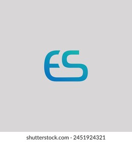 Letter ES logo or icon design