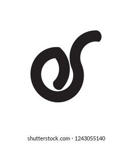 letter es logo vector