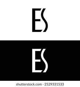 Letter ES Monogramm Logo Design