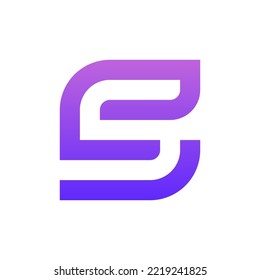 Letter ES or SE monogram logo