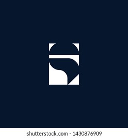 Letter ES SE S E Clean and Minimal Initial Based Logo Design