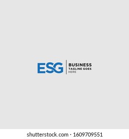 Letter ESG Letter Mark logo inspiration Royalty free