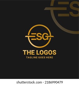 Letter ESG Letter Mark logo inspiration Royalty free