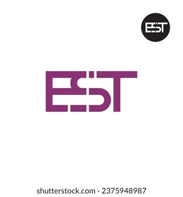 Letter EST Monogram Logo Design