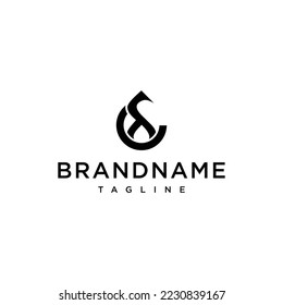Letter ET logo design vector template