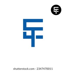 Diseño de logotipo de monograma Carta ET TE