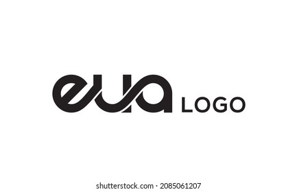 Letter EUA creative logo design vector	