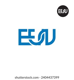 Letter EUN Monogram Logo Design