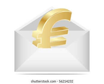 letter with euro