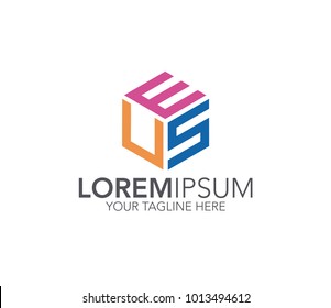 Letter EUS logo. three letter icon