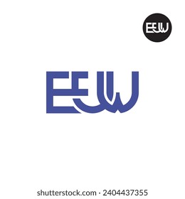 Letter EUW Monogram Logo Design
