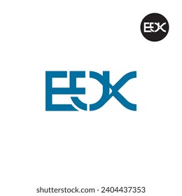 Letter EUX Monogram Logo Design