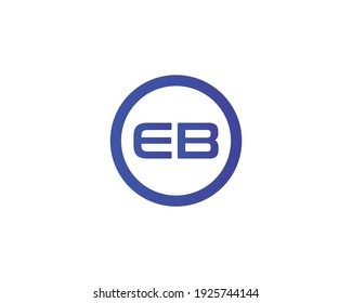 letter ev and be logo design vector template