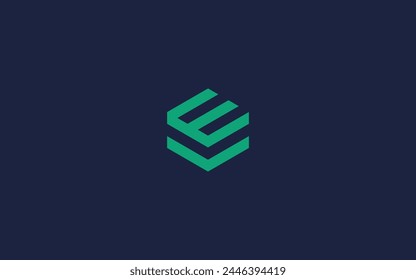 letter ev with hexagon logo icon design vector design template inspiration