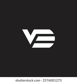 Letter EV or VE initial icon design modern minimal style illustration, elegant beauty vector logo design template inspiration.