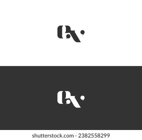 Letter EV, VE logo design template elements. Modern abstract digital alphabet letter logo.