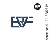 Letter EVF Monogram Logo Design