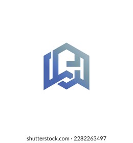 Buchstabenlogo in Eigenform, Farbverlauf-Logo 
