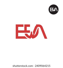 Letter EWA Monogram Logo Design