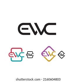 Logo für Buchstaben in einfachem Anschlussstil