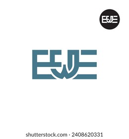 Letter EWE Monogram Logo Design