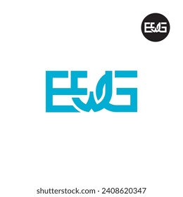 Diseño de logotipo de monograma EWG