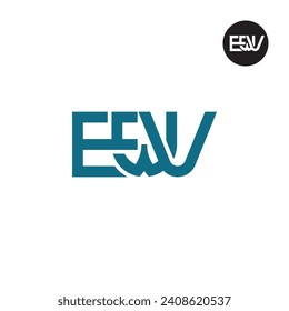 Letter EWV Monogram Logo Design