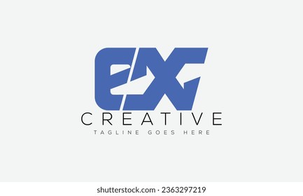 Letter EX Logo Design Vorlage Vektorgrafik.